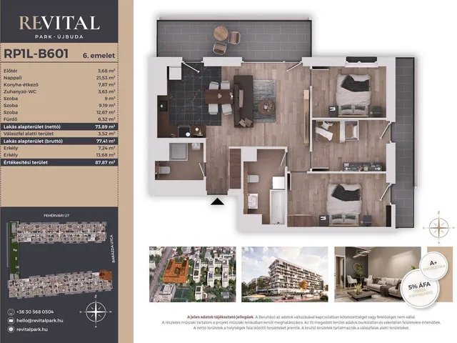 Eladó lakás Budapest XI. kerület, Kelenföld 74 nm