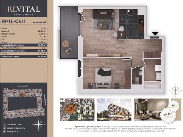 Eladó lakás Budapest XI. kerület, Kelenföld 54 nm