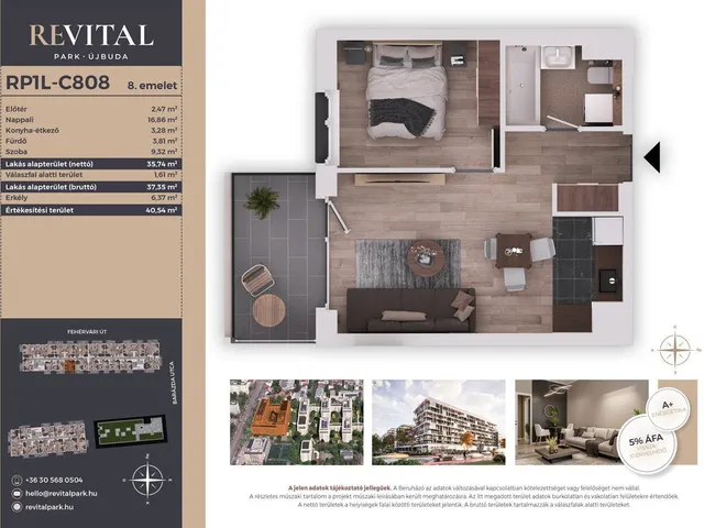 Eladó lakás Budapest XI. kerület, Kelenföld 36 nm