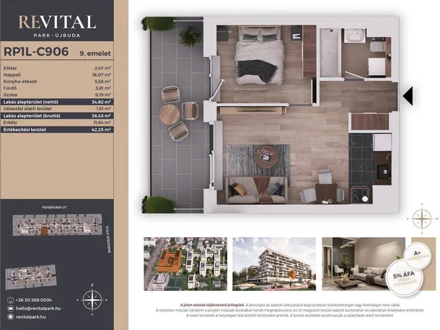 Eladó lakás Budapest XI. kerület, Kelenföld 35 nm