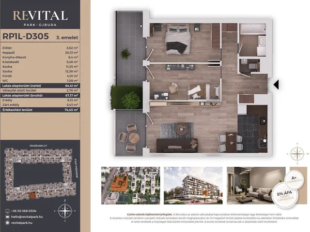 Eladó lakás Budapest XI. kerület, Kelenföld 64 nm