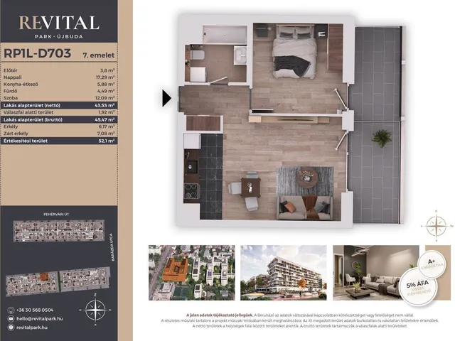 Eladó lakás Budapest XI. kerület, Kelenföld 44 nm