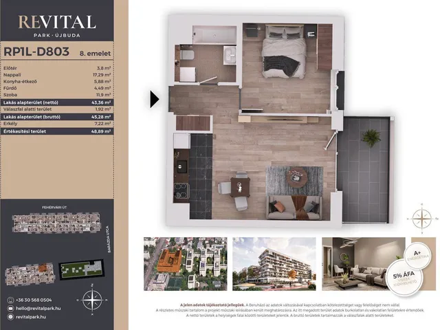 Eladó lakás Budapest XI. kerület, Kelenföld 43 nm