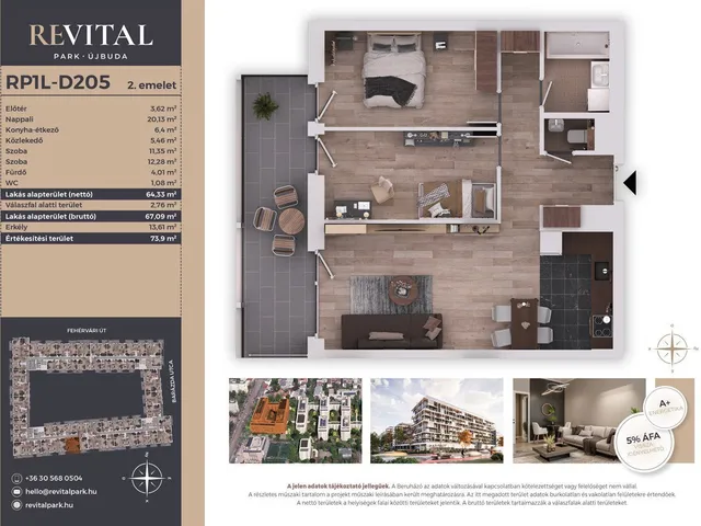 Eladó lakás Budapest XI. kerület, Kelenföld 64 nm