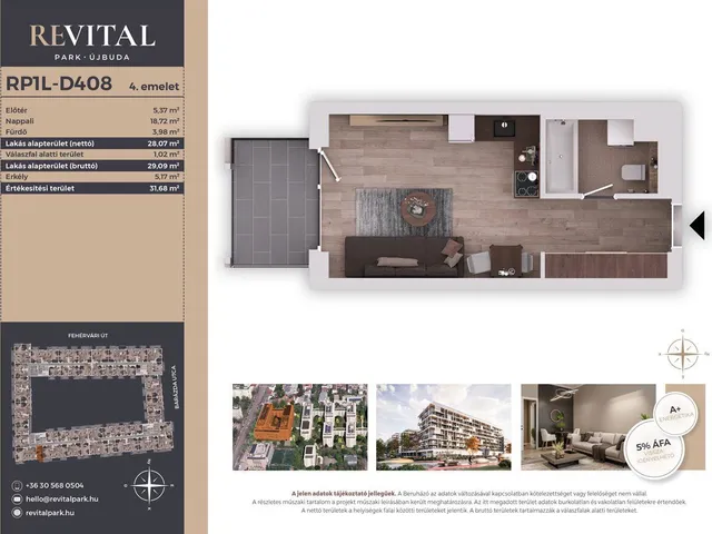 Eladó lakás Budapest XI. kerület, Kelenföld 28 nm