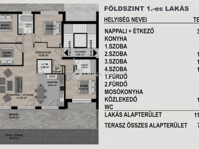 Eladó lakás Budapest XI. kerület 113 nm