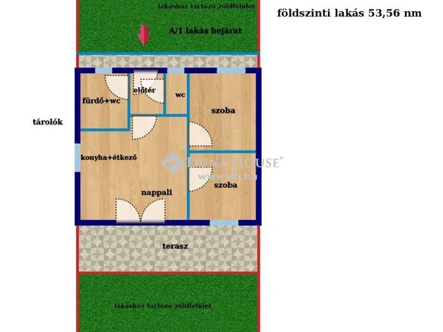 Eladó lakás Balatonföldvár 53 nm