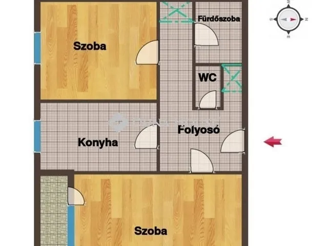 Eladó lakás Szombathely, Derkovits-lakótelep 55 nm