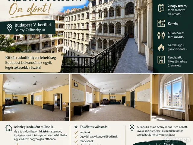Eladó lakás Budapest V. kerület, Belváros 165 nm