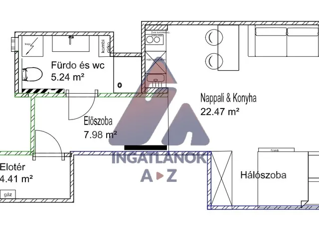 Eladó lakás Budapest XIII. kerület, Újlipótváros, Hegedűs Gyula utca 36 nm