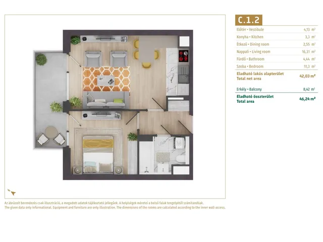 Eladó lakás Budapest VII. kerület, Városligeti fasor 25-27 42 nm