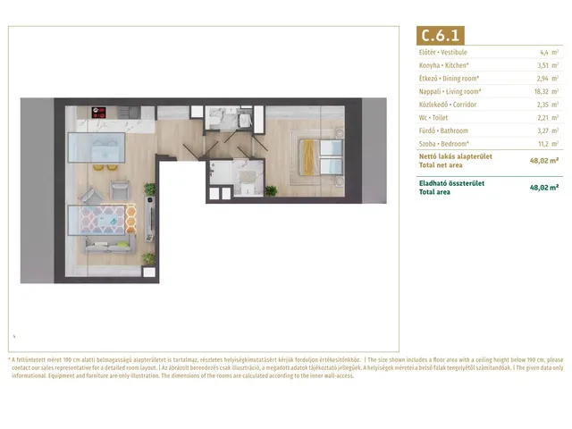 Eladó lakás Budapest VII. kerület, Városligeti fasor 25-27 48 nm