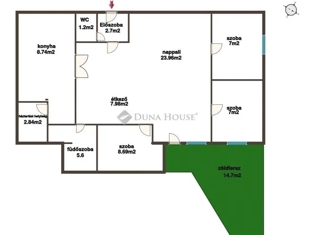 Eladó lakás Budapest VII. kerület 75 nm