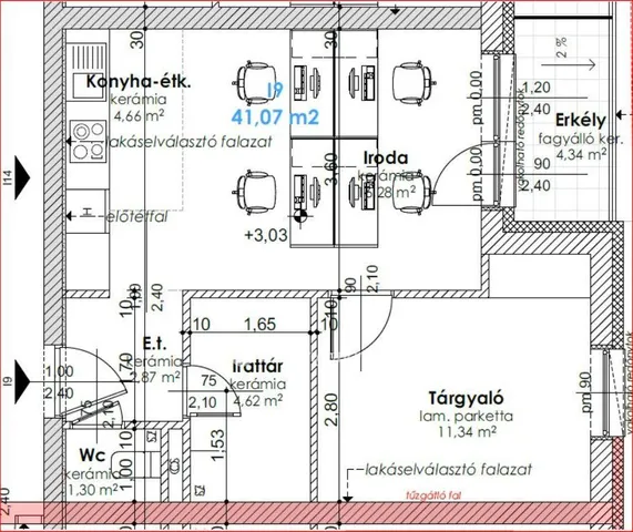 Eladó lakás Győr, Szabadhegy 43 nm