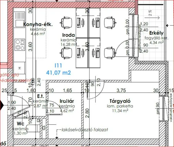 Eladó lakás Győr, Szabadhegy 43 nm