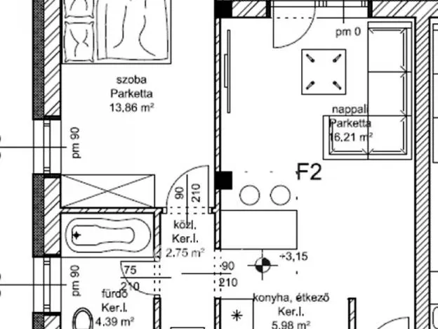 Eladó lakás Hegyeshalom 45 nm