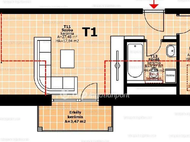 Eladó lakás Hegyeshalom 39 nm