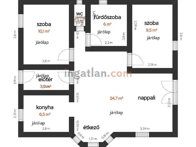 Eladó ház Hövej 62 nm