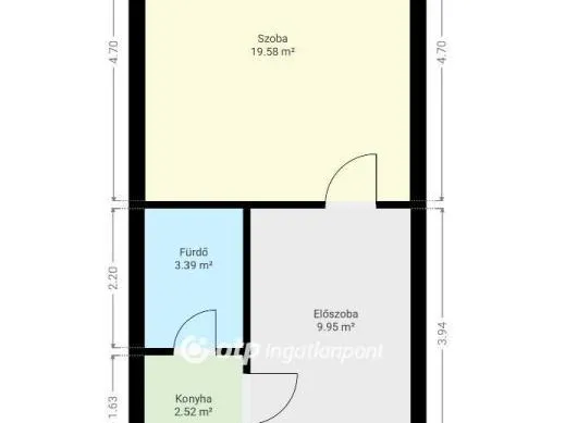 Eladó lakás Pápa 33 nm