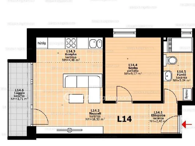 Eladó lakás Hegyeshalom 38 nm