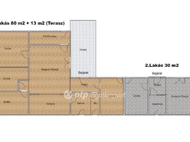 Eladó ház Tápszentmiklós 110 nm