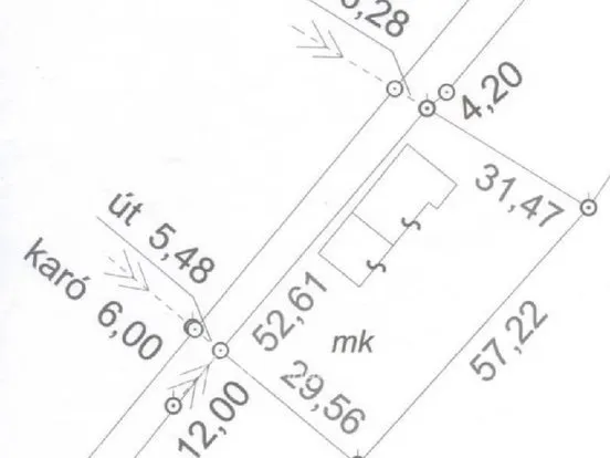 Eladó telek Győr 1662 nm