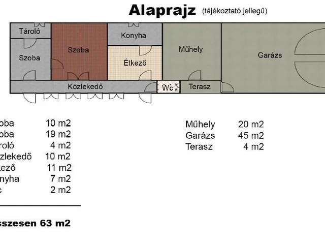 Eladó ház Bőny 63 nm