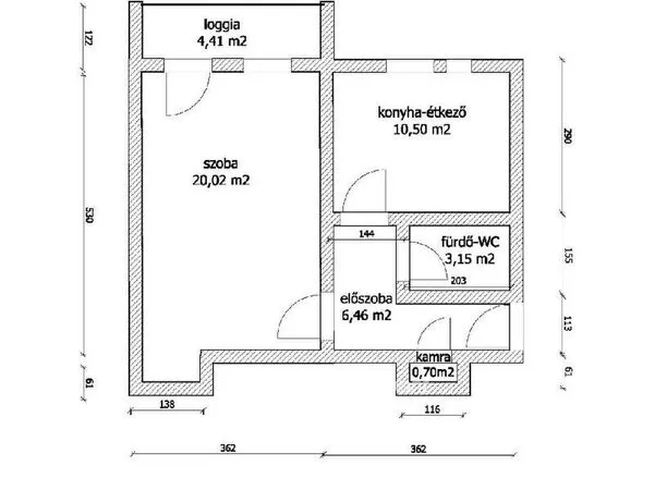 Eladó lakás Győr, Nádorváros 42 nm