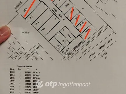 Eladó telek Hegyeshalom 458 nm