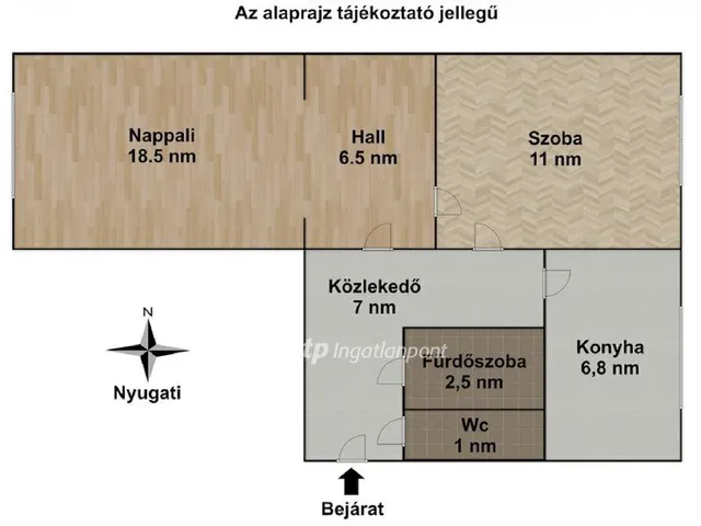 Eladó lakás Győr, Adyváros 53 nm