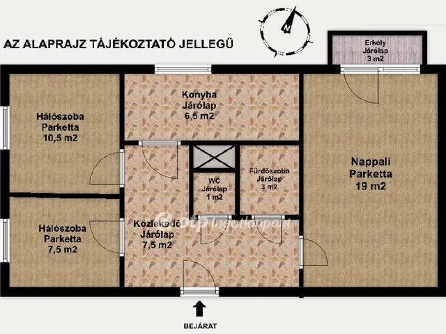 Eladó lakás Győr 55 nm