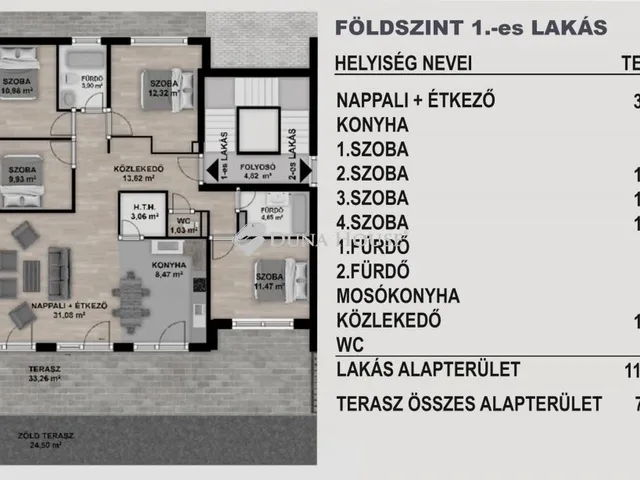 Eladó lakás Budapest XI. kerület 113 nm