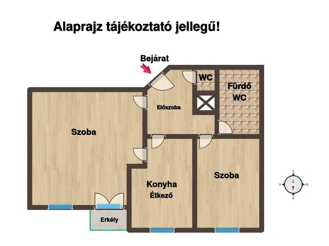 Eladó lakás Budapest VIII. kerület, Kőris utca 71 nm