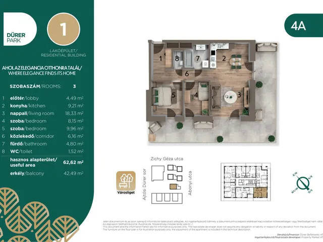 Eladó lakás Budapest XIV. kerület, Istvánmező 63 nm