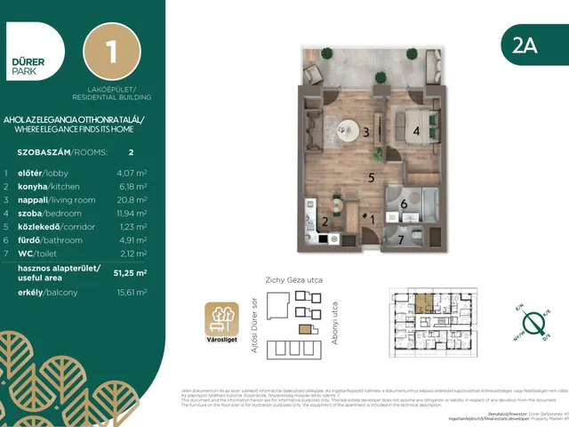 Eladó lakás Budapest XIV. kerület, Istvánmező 51 nm