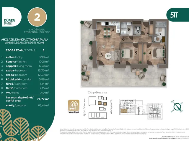 Eladó lakás Budapest XIV. kerület, Istvánmező 75 nm