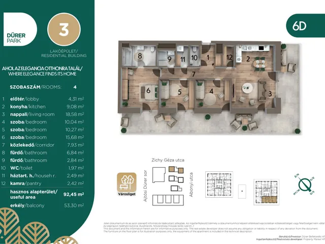 Eladó lakás Budapest XIV. kerület, Istvánmező 92 nm