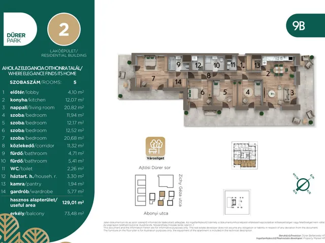 Eladó lakás Budapest XIV. kerület, Istvánmező 129 nm