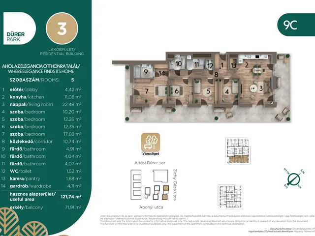 Eladó lakás Budapest XIV. kerület, Istvánmező 122 nm