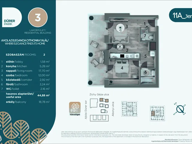 Eladó lakás Budapest XIV. kerület 45 nm