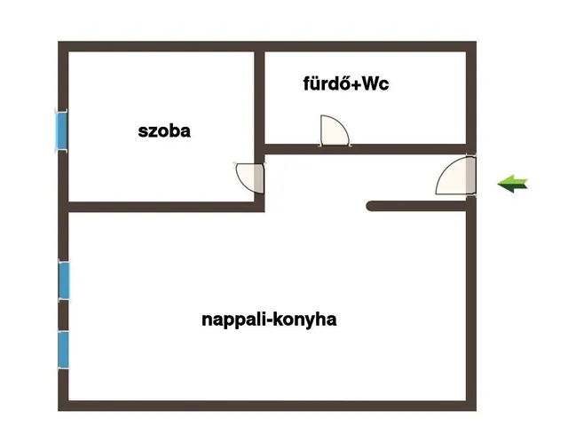 Kiadó lakás Nyíregyháza, Belváros 35 nm
