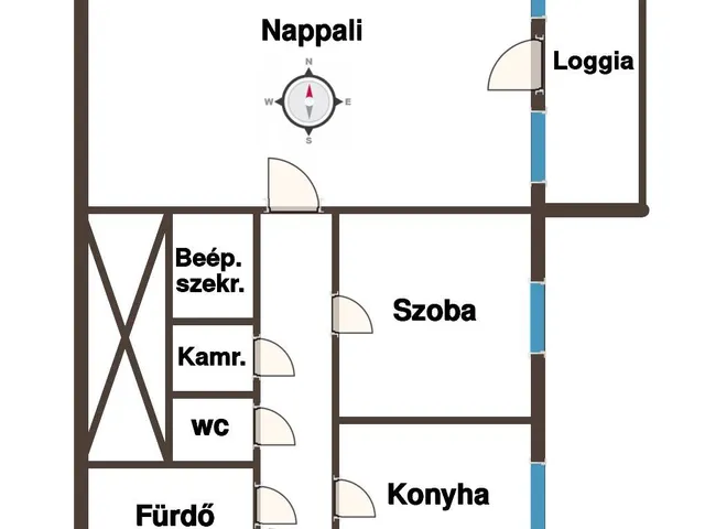 Eladó lakás Nyíregyháza, Malomkert 58 nm