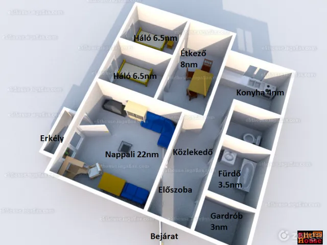 Eladó lakás Budapest IX. kerület, József Attila lakótelep, Csengettyű u. 58 nm