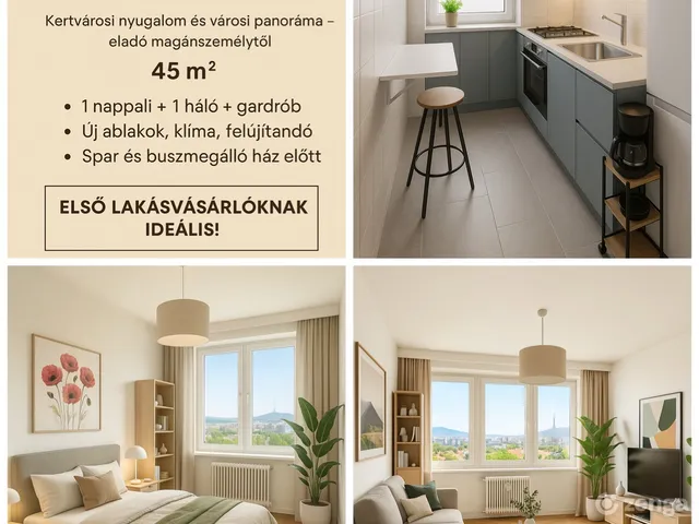 Eladó lakás Budapest XV. kerület, Rákospalota 45 nm
