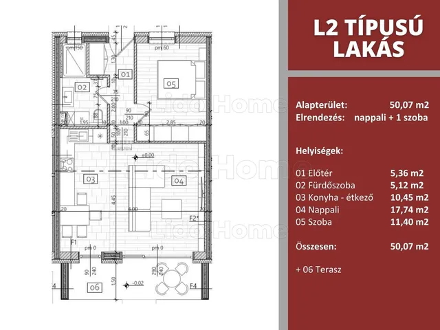 Eladó lakás Bábolna 50 nm