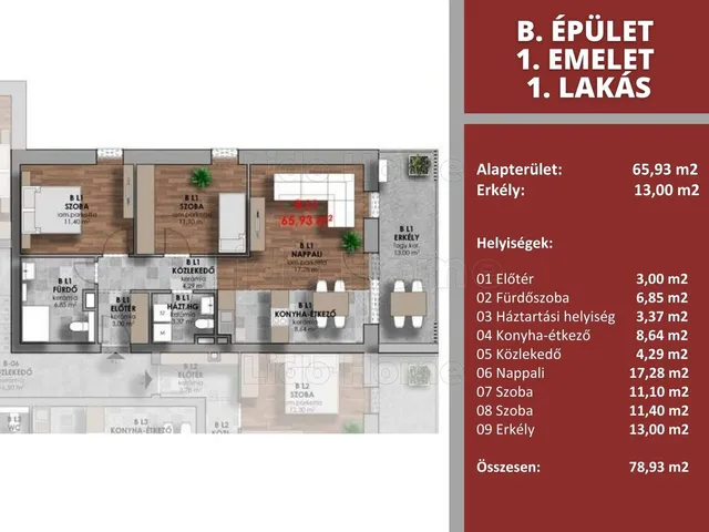 Eladó lakás Győr 66 nm