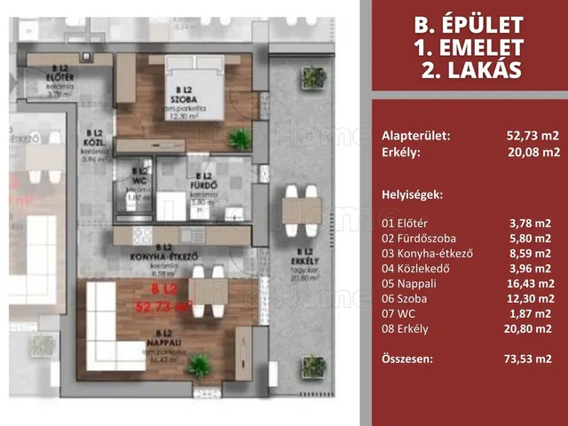 Eladó lakás Győr 53 nm