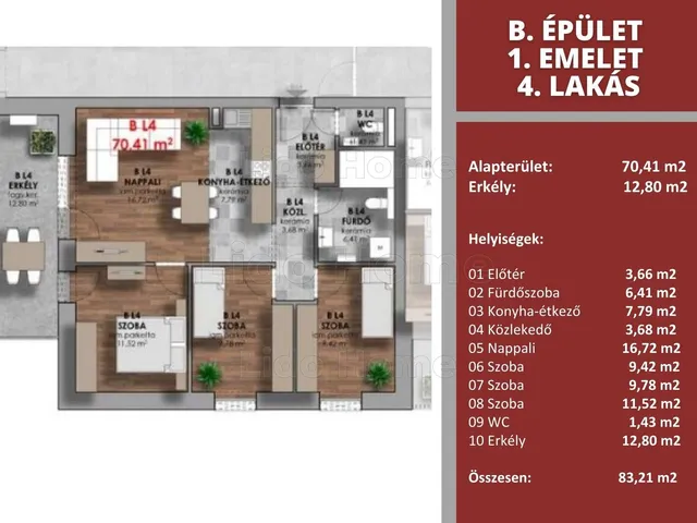 Eladó lakás Győr, Révfalu 70 nm