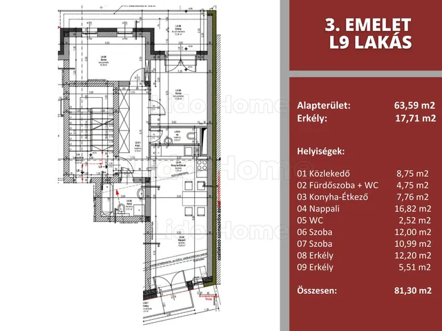 Eladó lakás Győr 64 nm