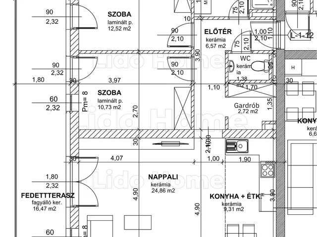 Eladó lakás Győr, Szitásdomb 73 nm